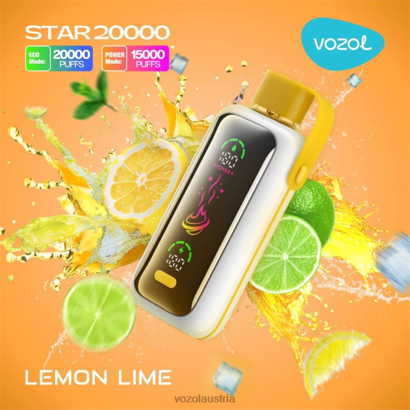 VOZOL E Zigarette - VOZOL STAR 20000 Zitronenlimette D80B411