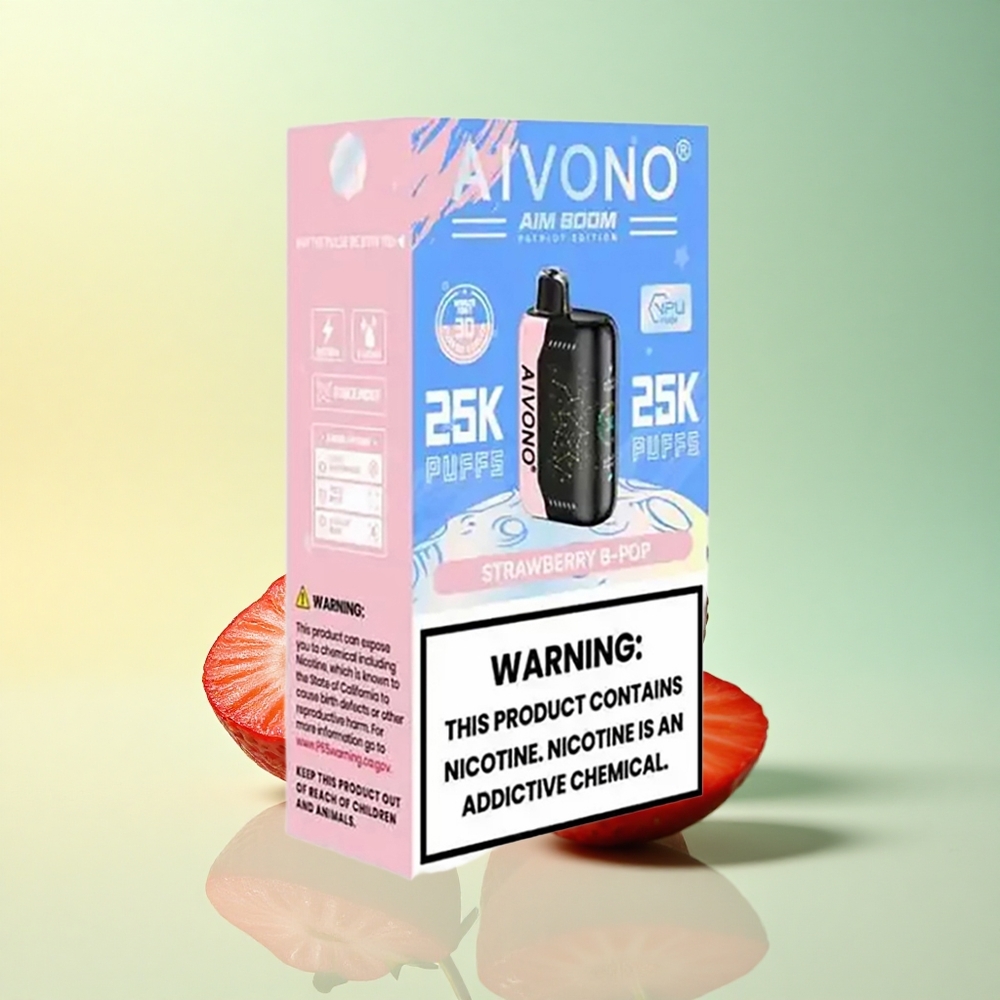 Aivono Aim Boom 25000 Erdbeer B Pop mit 650mAh und 0% Nikotin