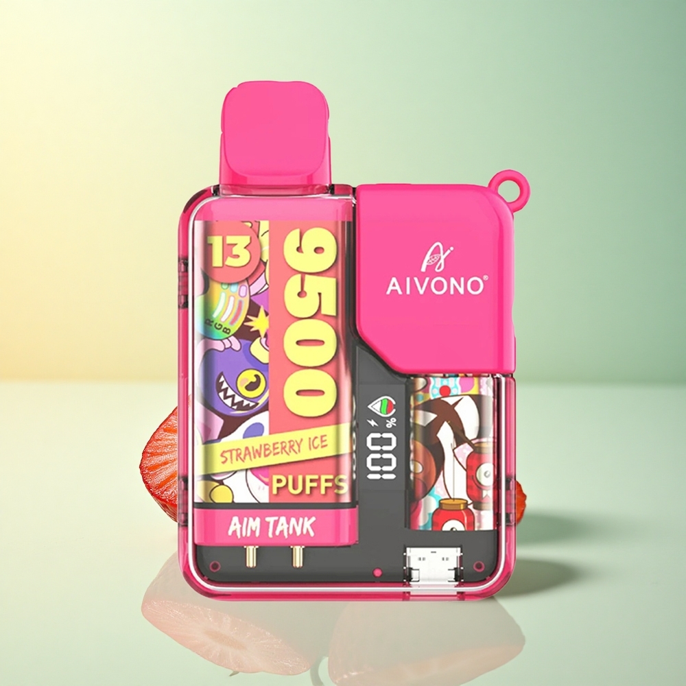 Aivono Aim Tank 9500 Erdbeereis 18ml 650mAh 5% Nikotin