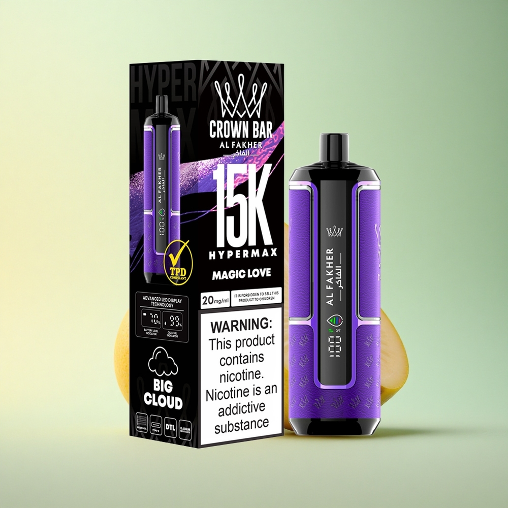 Al Fakher Crown Bar 15K Hypermax Magische Liebe 22ml 600mAh
