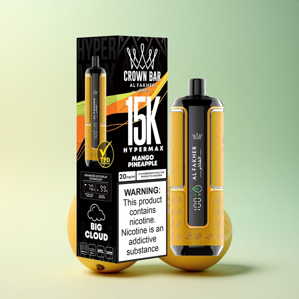 Al Fakher Crown Bar 15K Hypermax Mango Ananas 600mAh Leicht