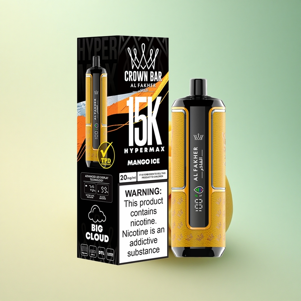 Al Fakher Crown Bar 15K Hypermax Mango Eis 600mAh Leicht
