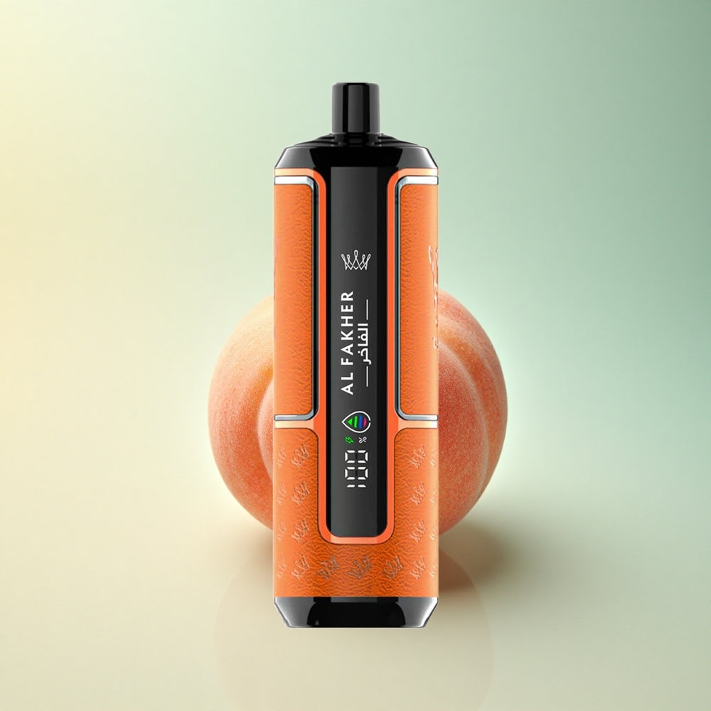 Al Fakher Crown Bar 15K Hypermax Pfirsich-Eis mit 600mAh und 6mg Nikotin Al Fakher Crown Bar 15K Hypermax Pfirsich-Eis mit 600mAh und 6mg Nikotin