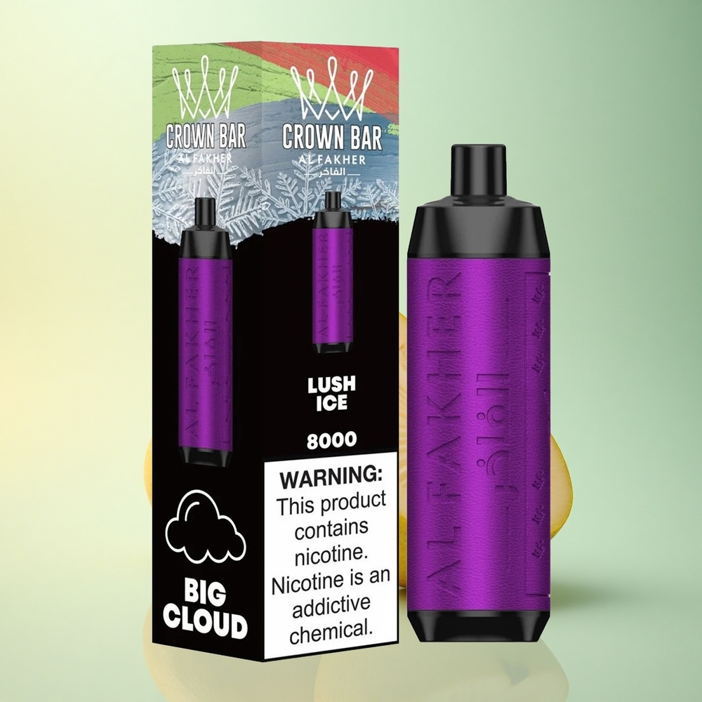 Al Fakher Crown Bar 8000 Crystal Eisige Pracht 600mAh 18ml Nikotin
